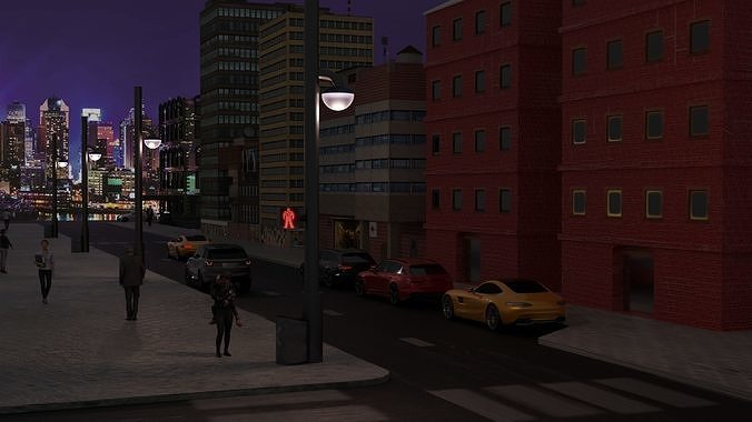 Urban City Free 3D model