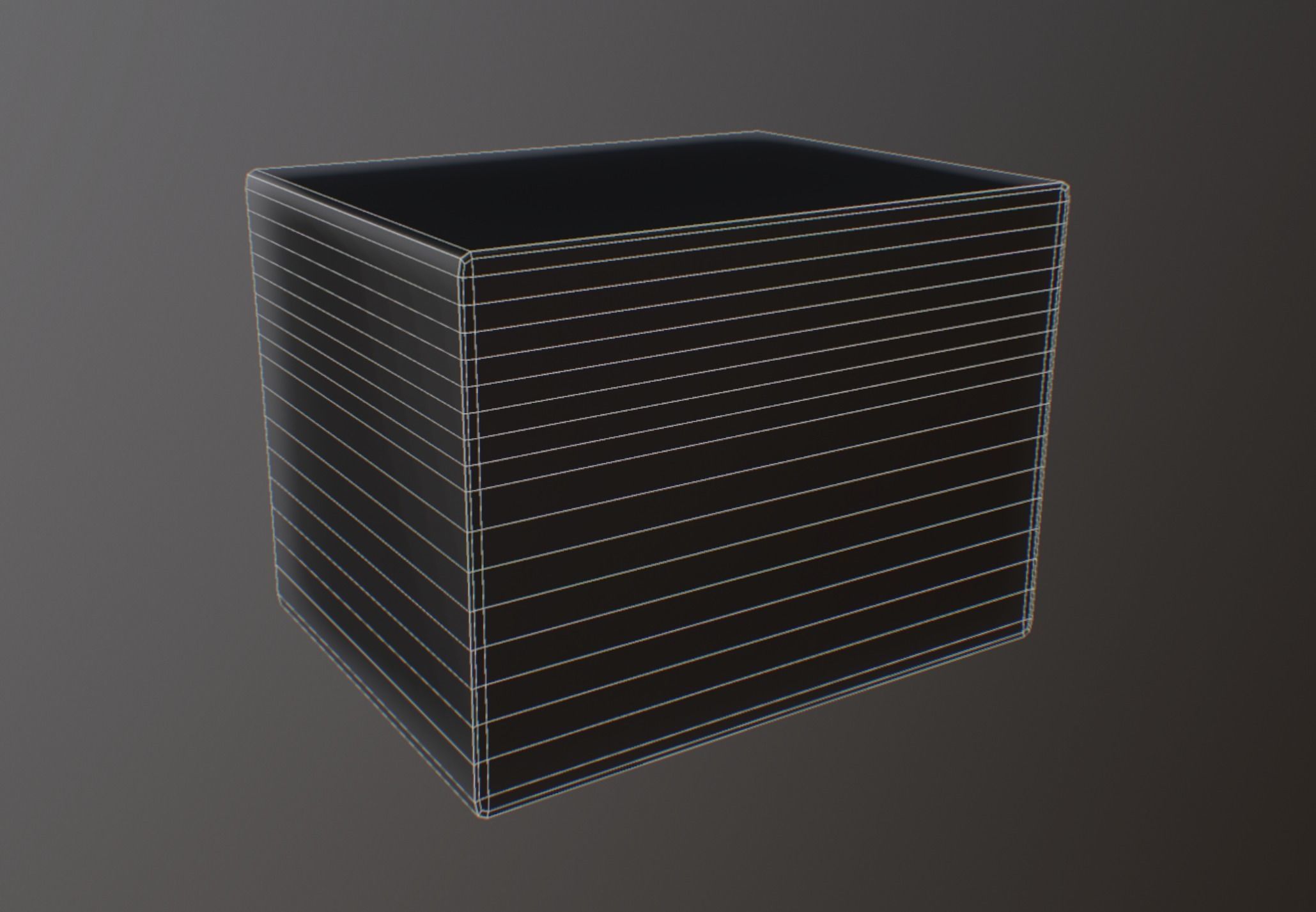 Retro TV Low-poly 3D model_8
