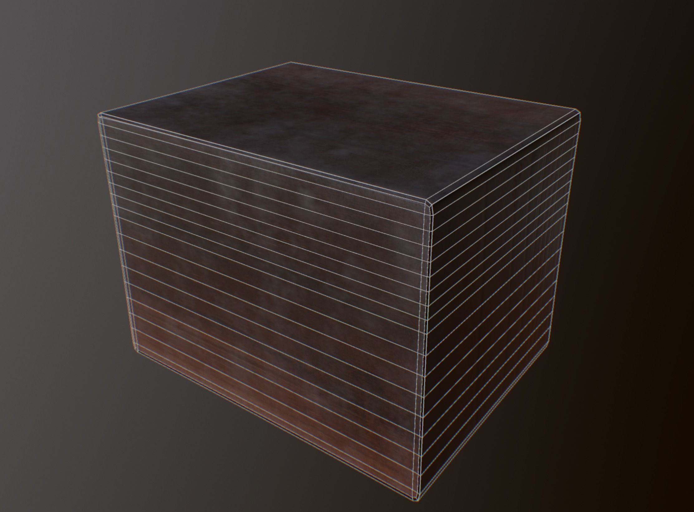 Retro TV Low-poly 3D model_10