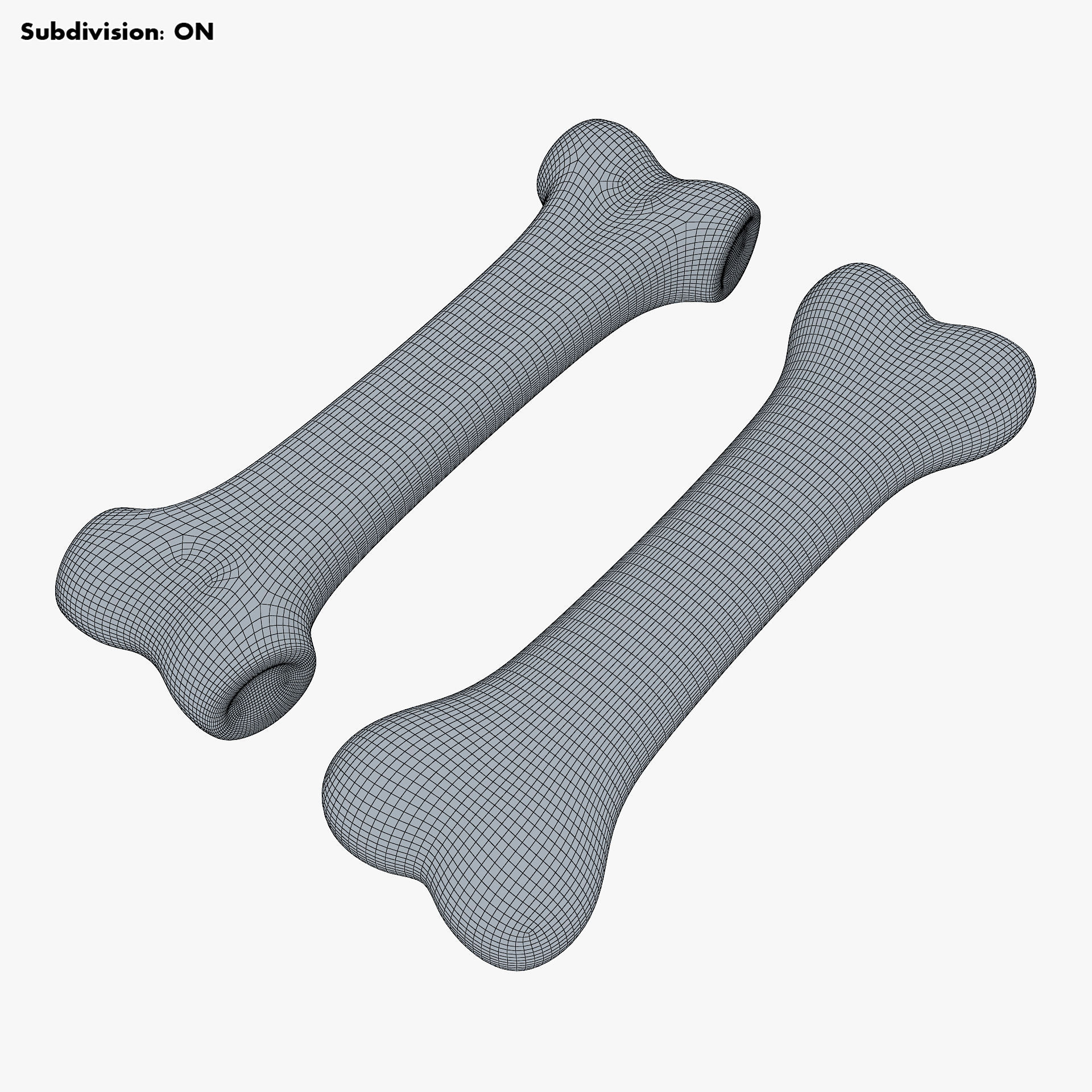 Cartoon Bone v 2 3D model_8