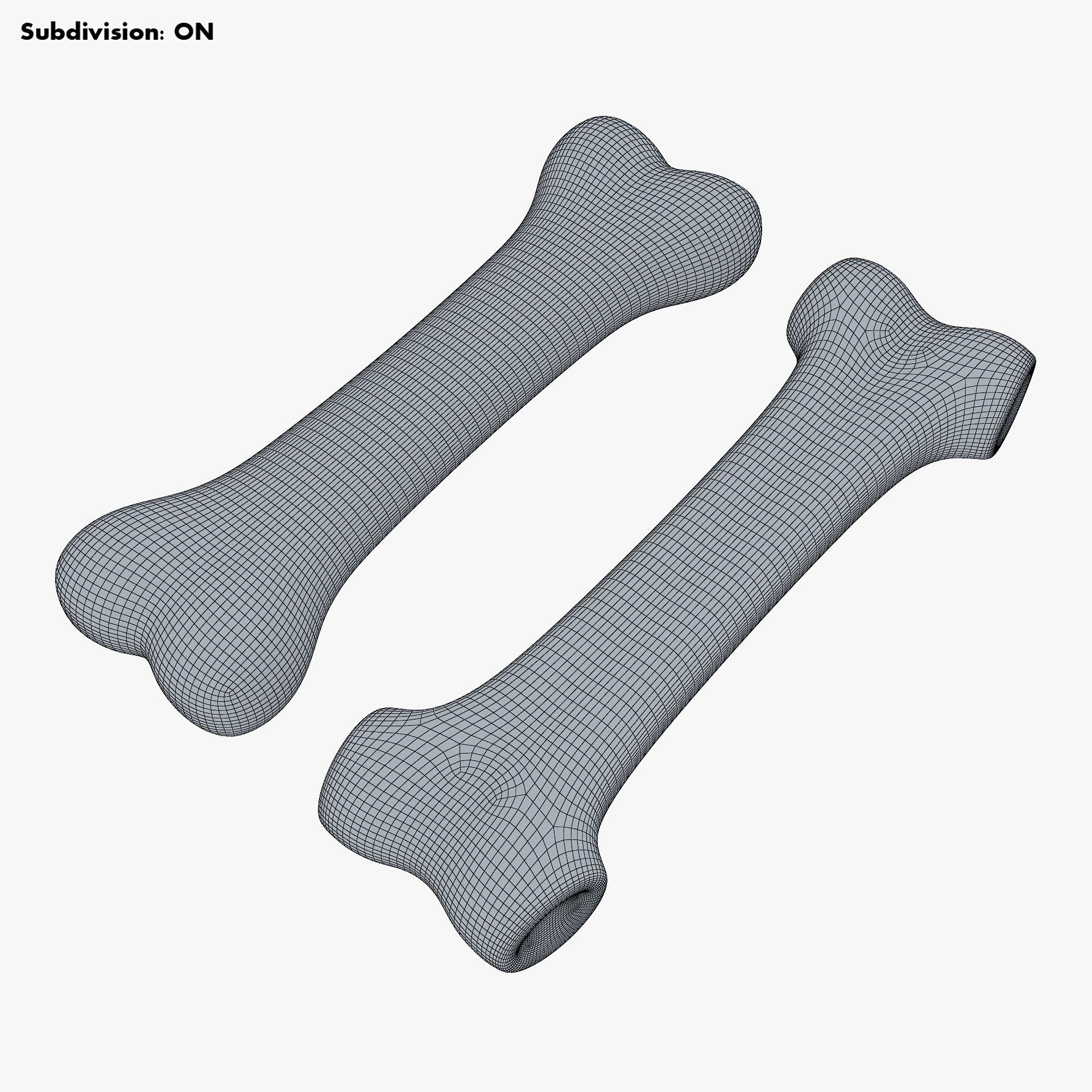 Cartoon Bone v 2 3D model_10