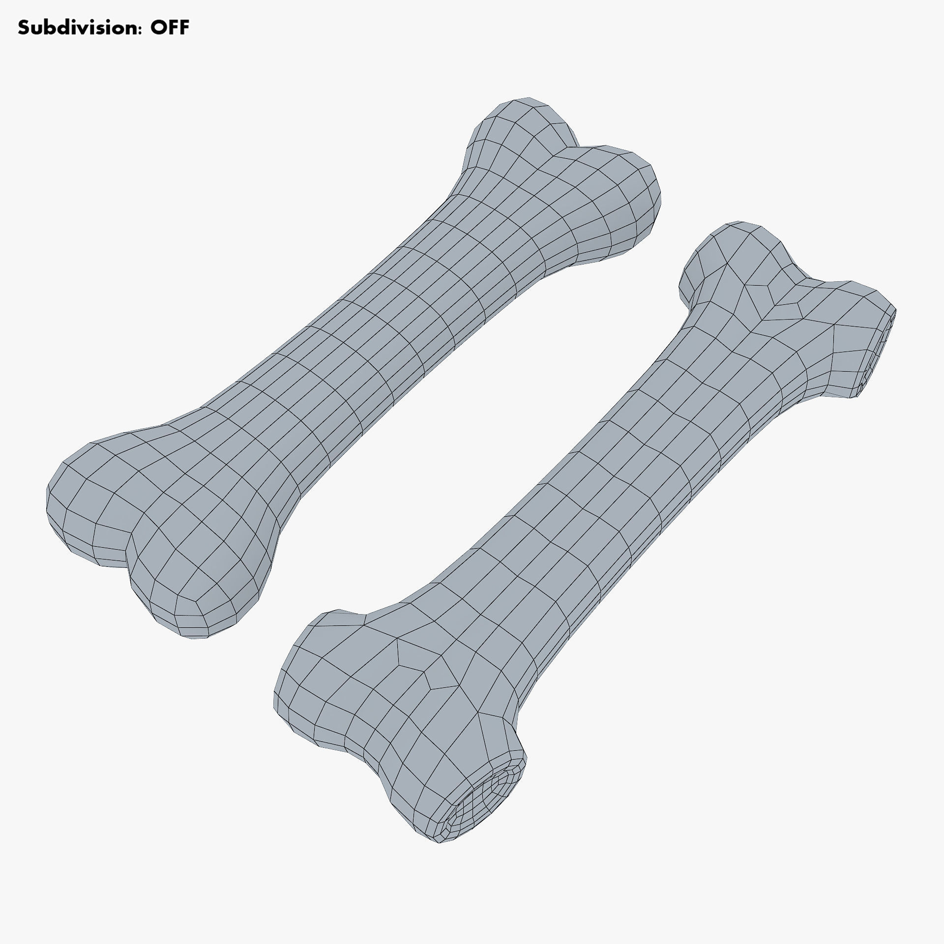 Cartoon Bone v 2 3D model_11