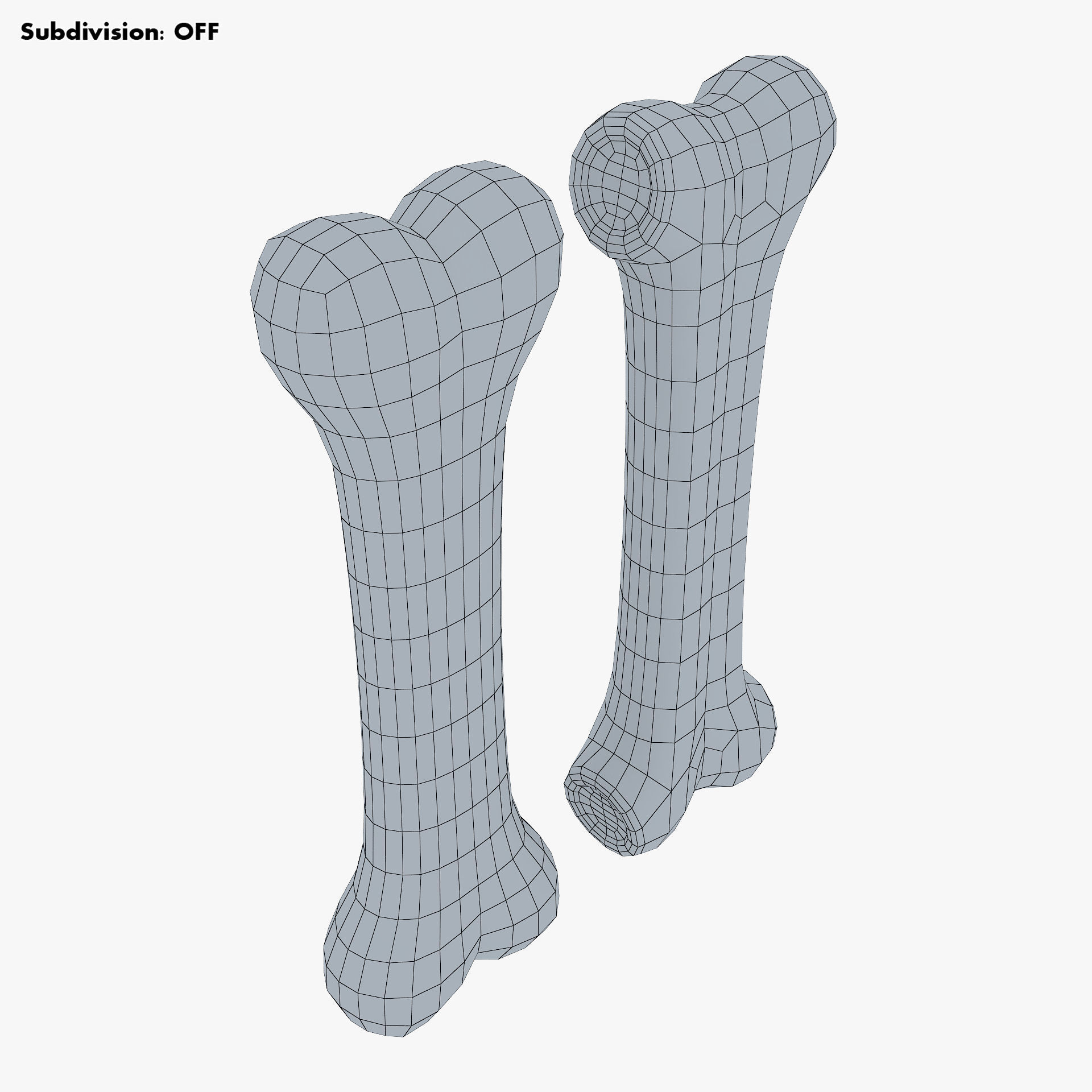 Cartoon Bone v 2 3D model_19