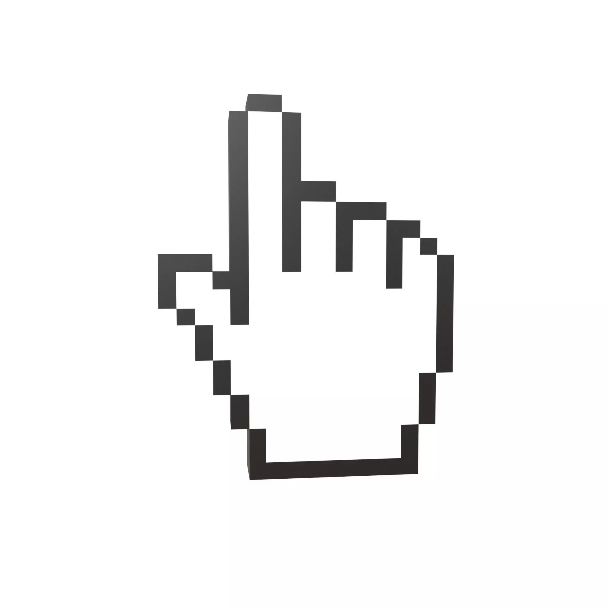 Mouse Mano Cursor V1 001 Low-poly 3D model_0