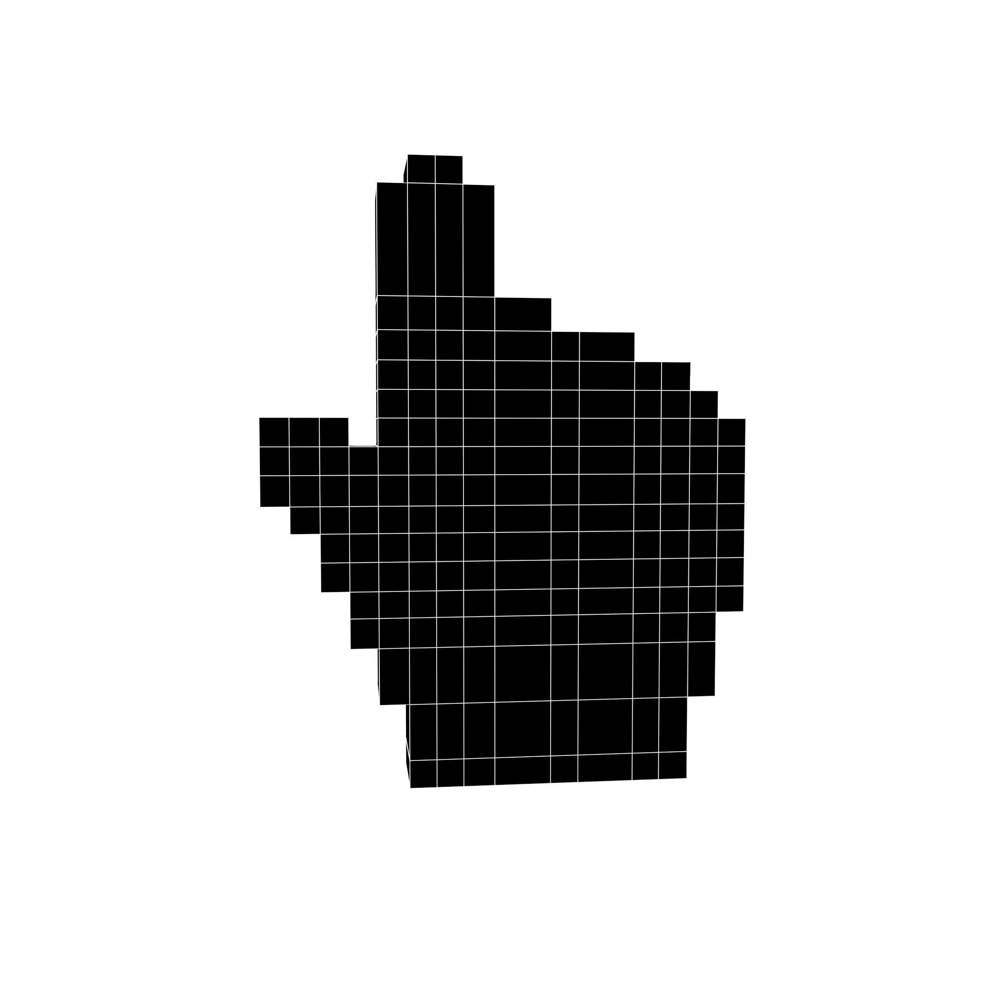 Mouse Mano Cursor V1 001 Low-poly 3D model_4