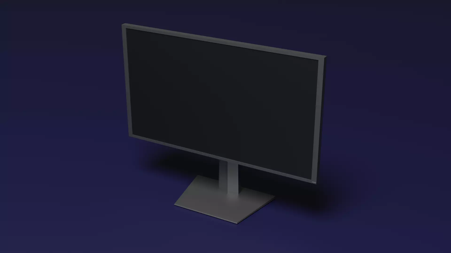 27 Inch Monitor Free low-poly 3D model