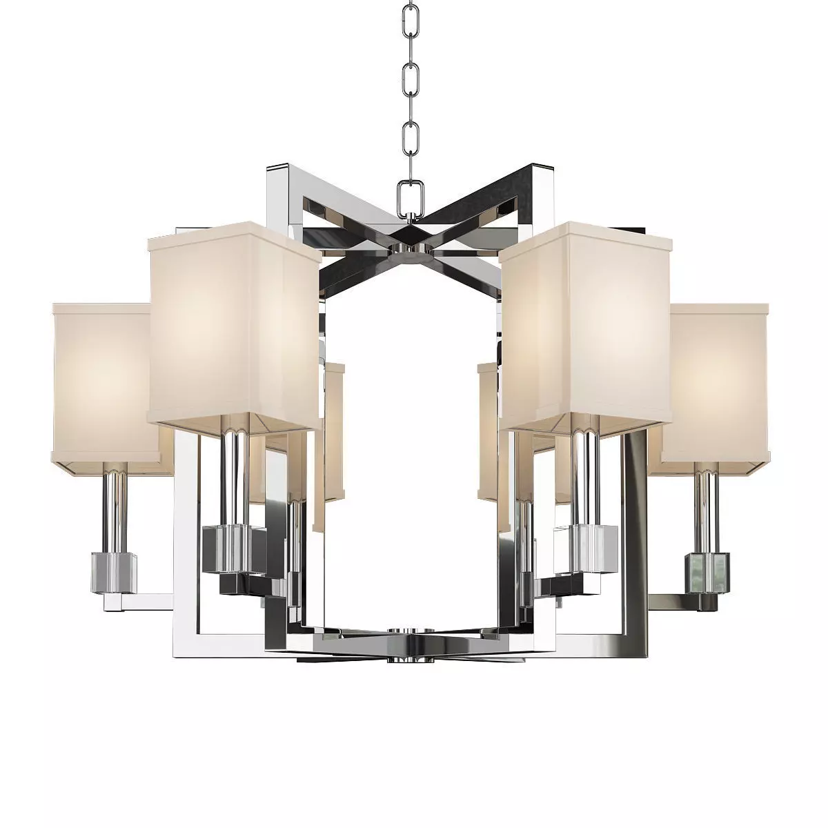 Dixon Chandelier Low-poly 3D model