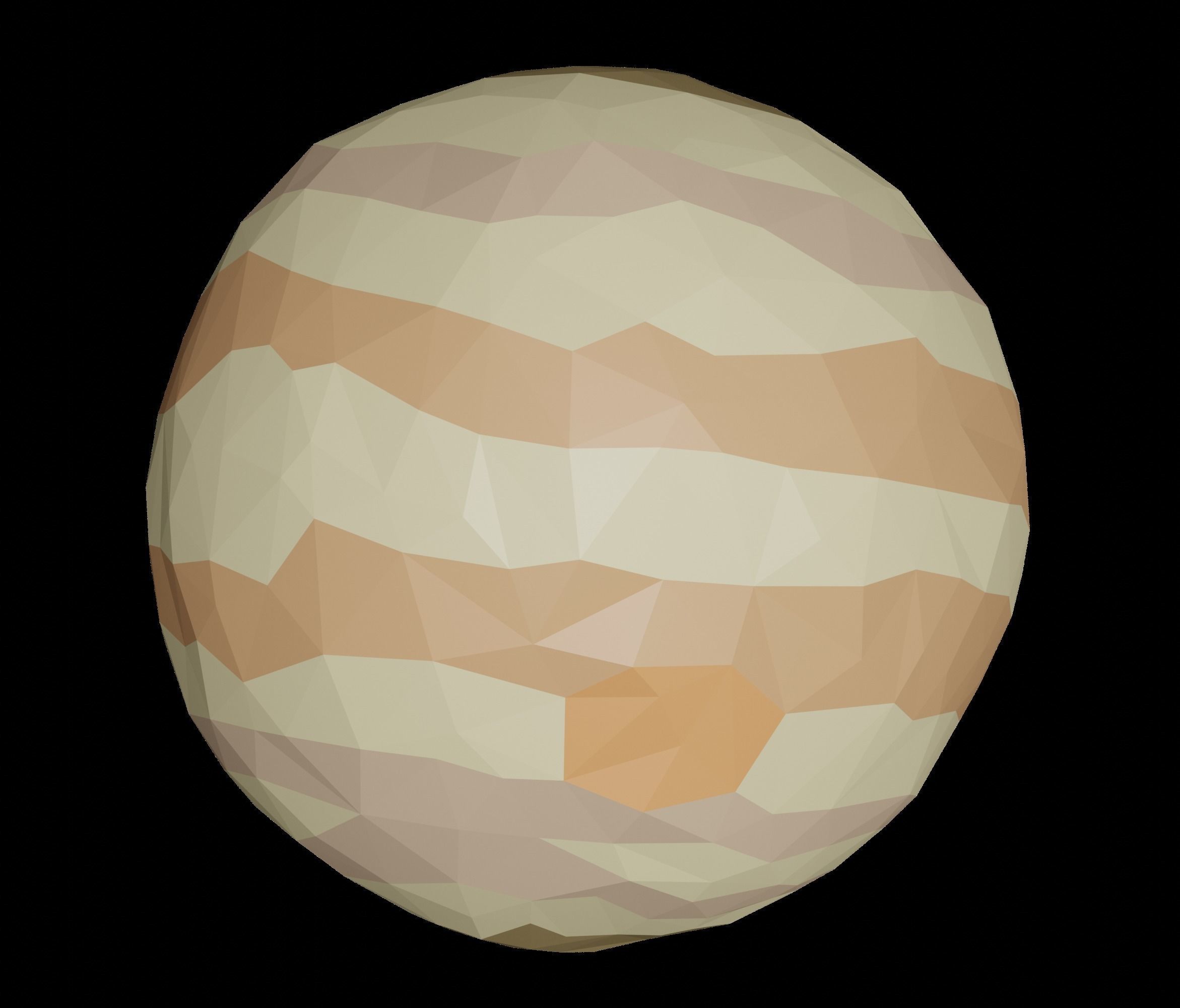 Solar System  Low-poly 3D model_7