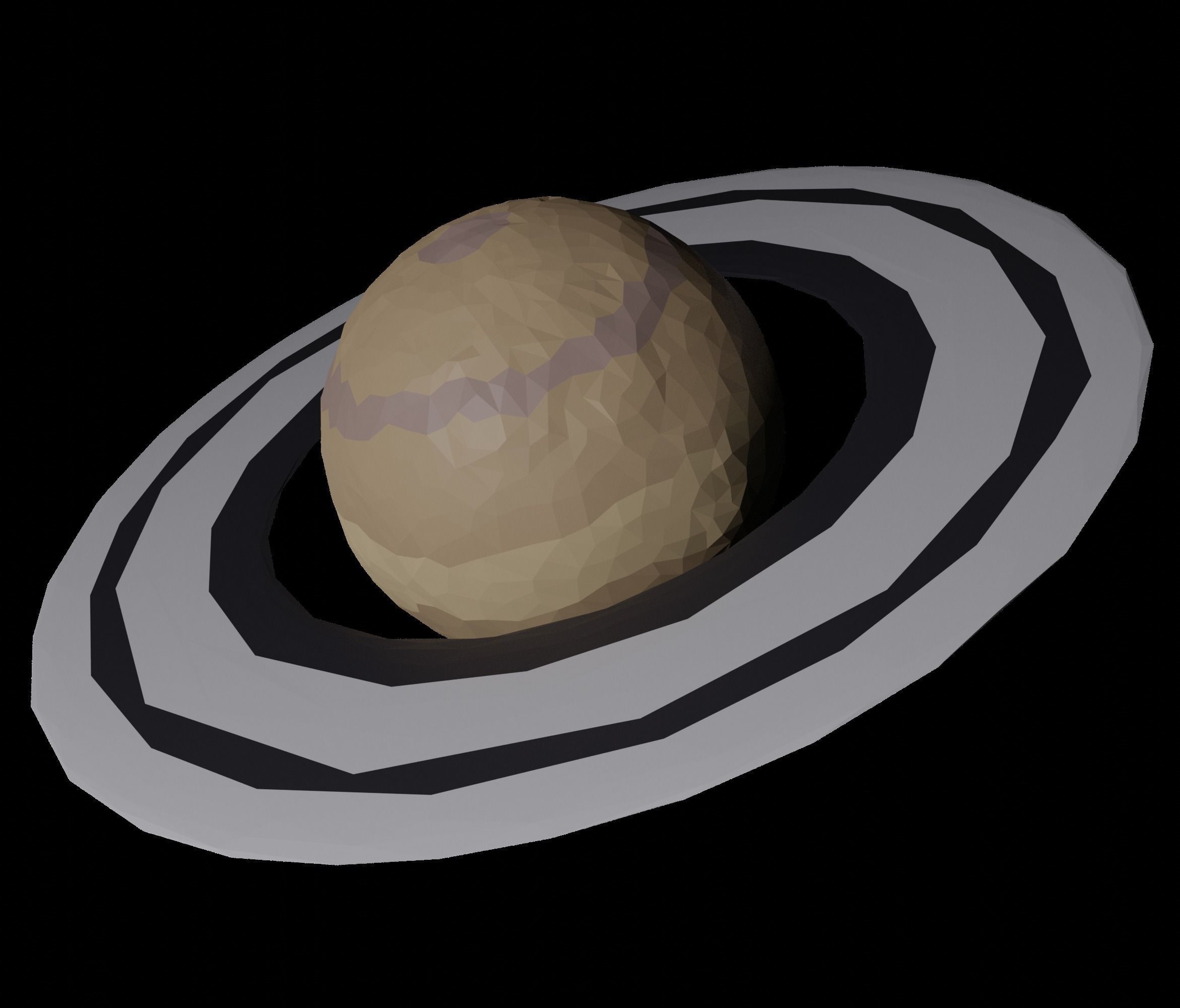 Solar System  Low-poly 3D model_8