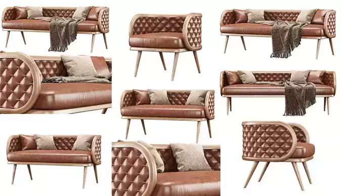 Victoria leather  furniture collection LC15 