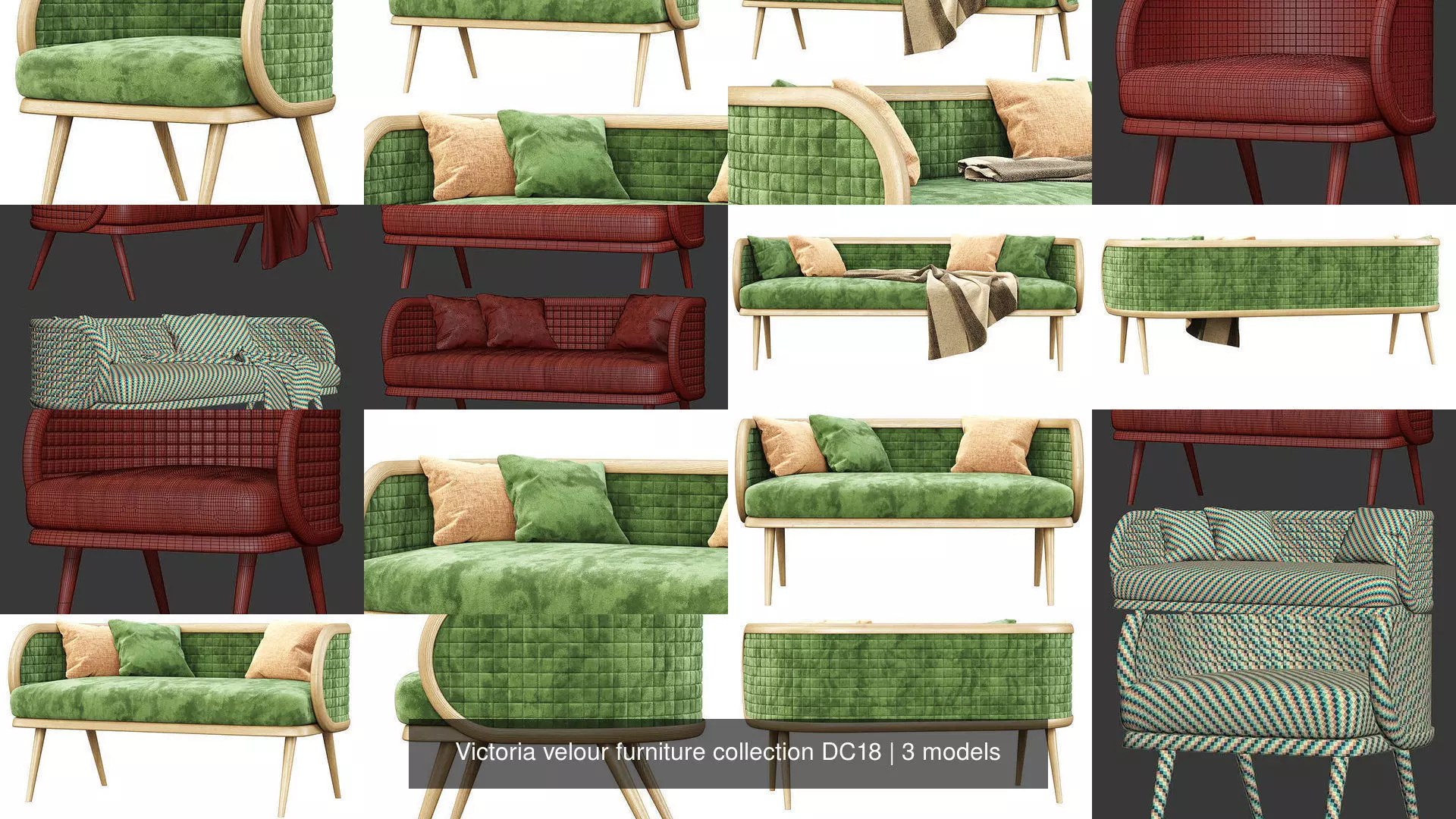 Victoria velour furniture collection DC18 _1
