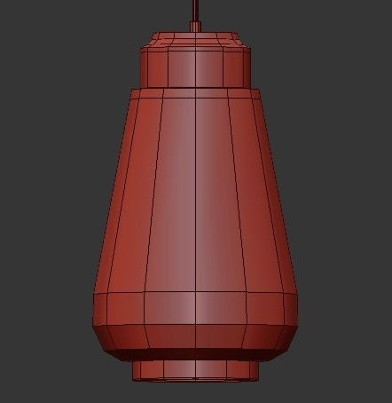 CEILING LIGHT HUDSON DROP SHAPE 3 PENDANTS 3D model_2