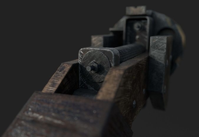 Old Gun Free low-poly 3D model