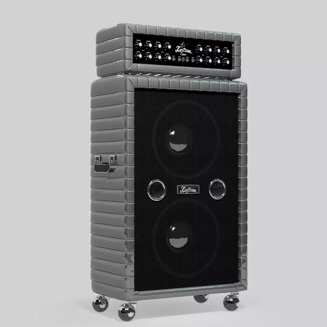 Kustom guitar amplifier Free 3D model_0