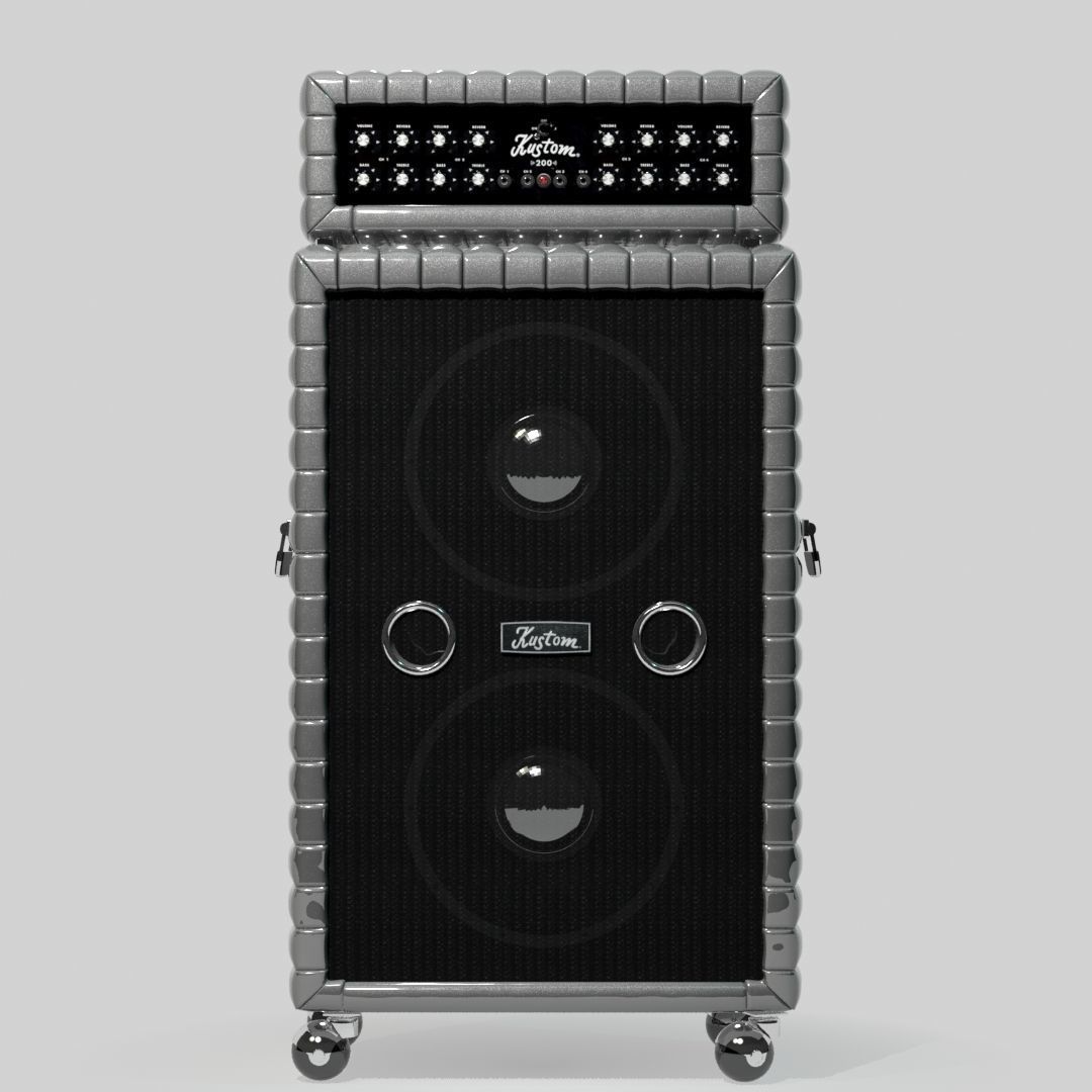 Kustom guitar amplifier Free 3D model_1