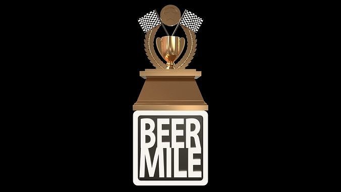 Beer Mile Trophy 3D model