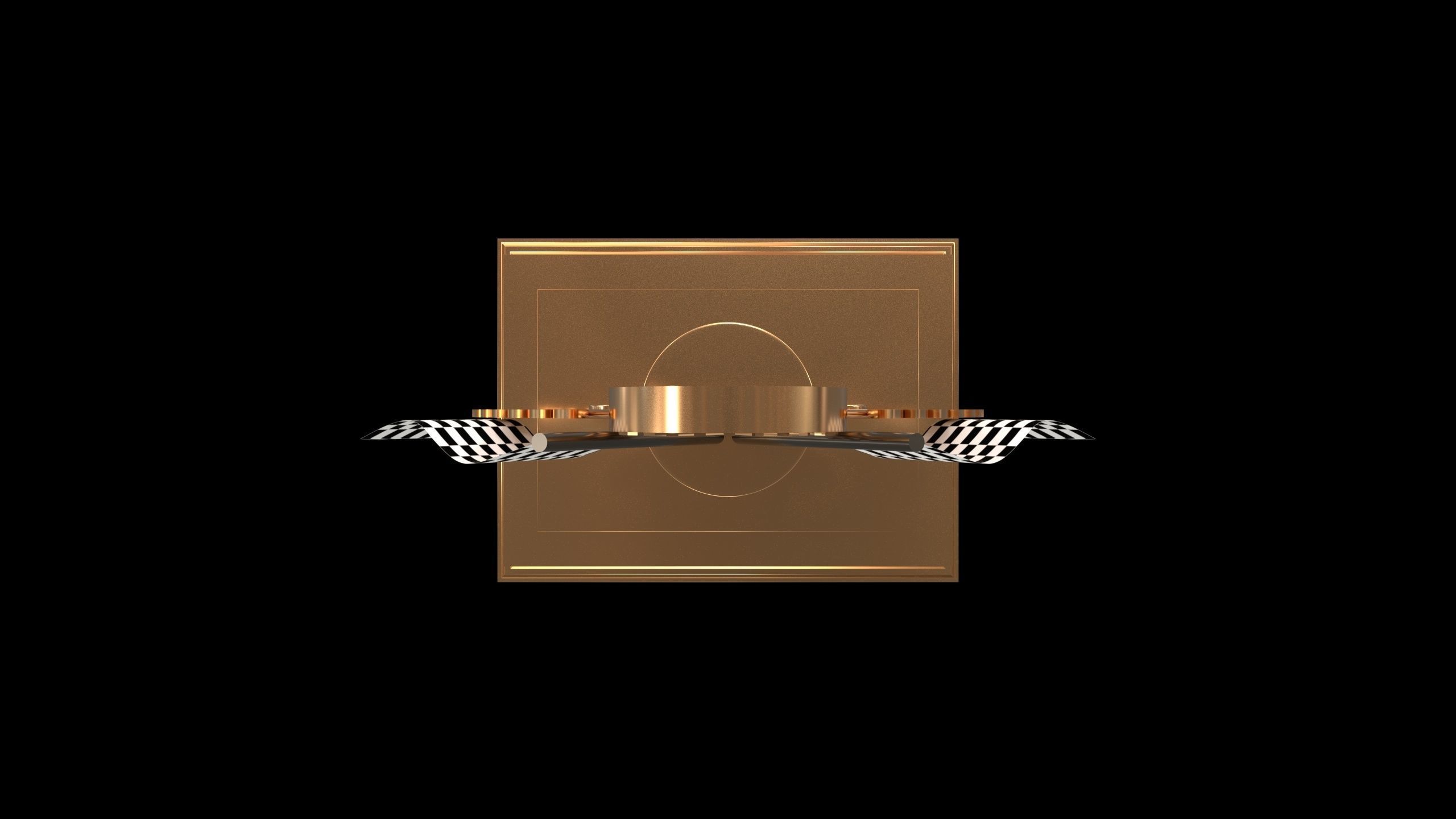 Beer Mile Trophy 3D model_4
