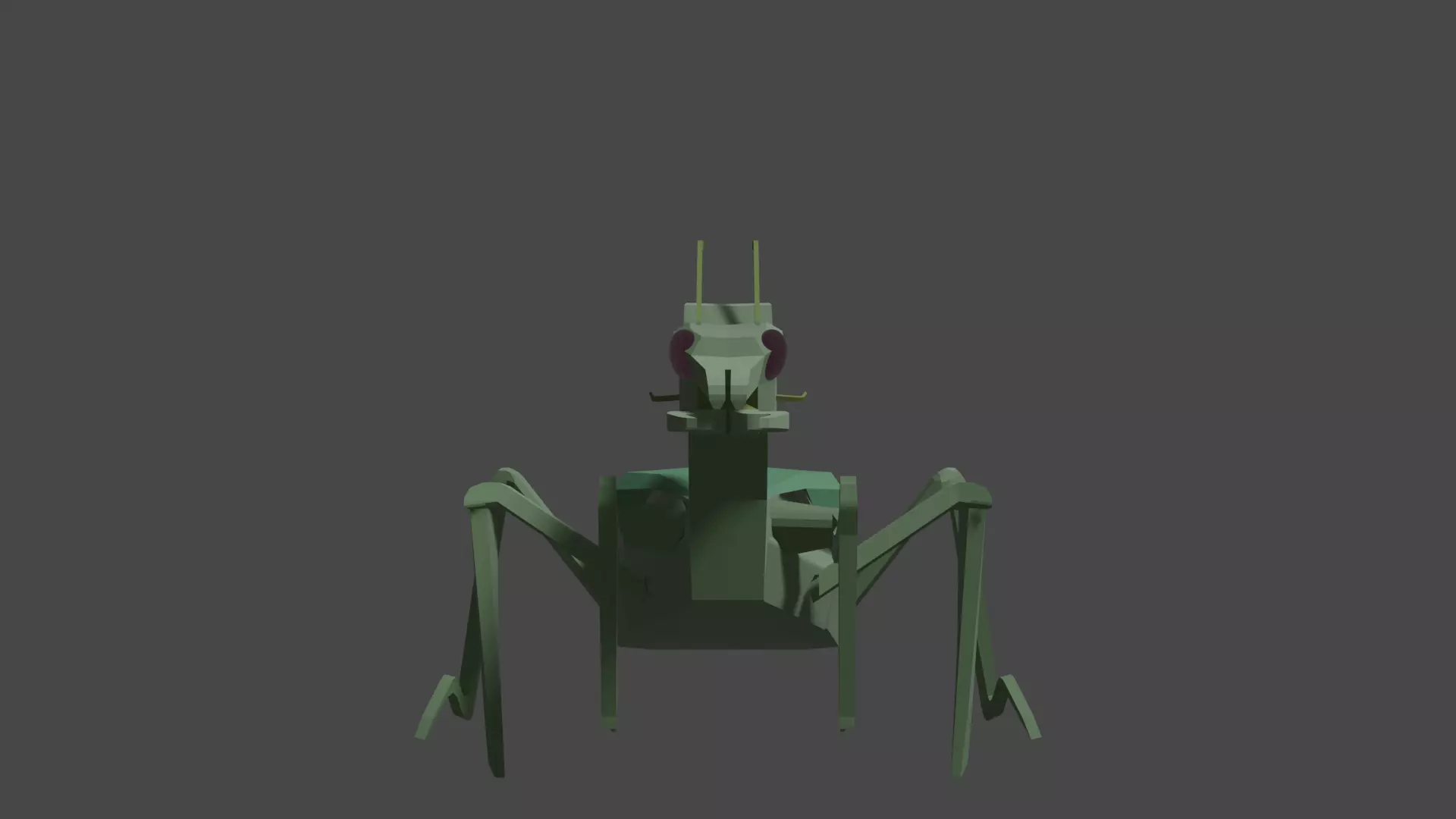 Low-poly insect Free low-poly 3D model