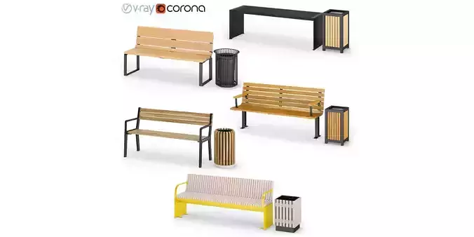 Outdoor benches Nola 1