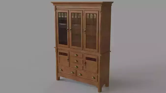 Antique Buffet 3D model