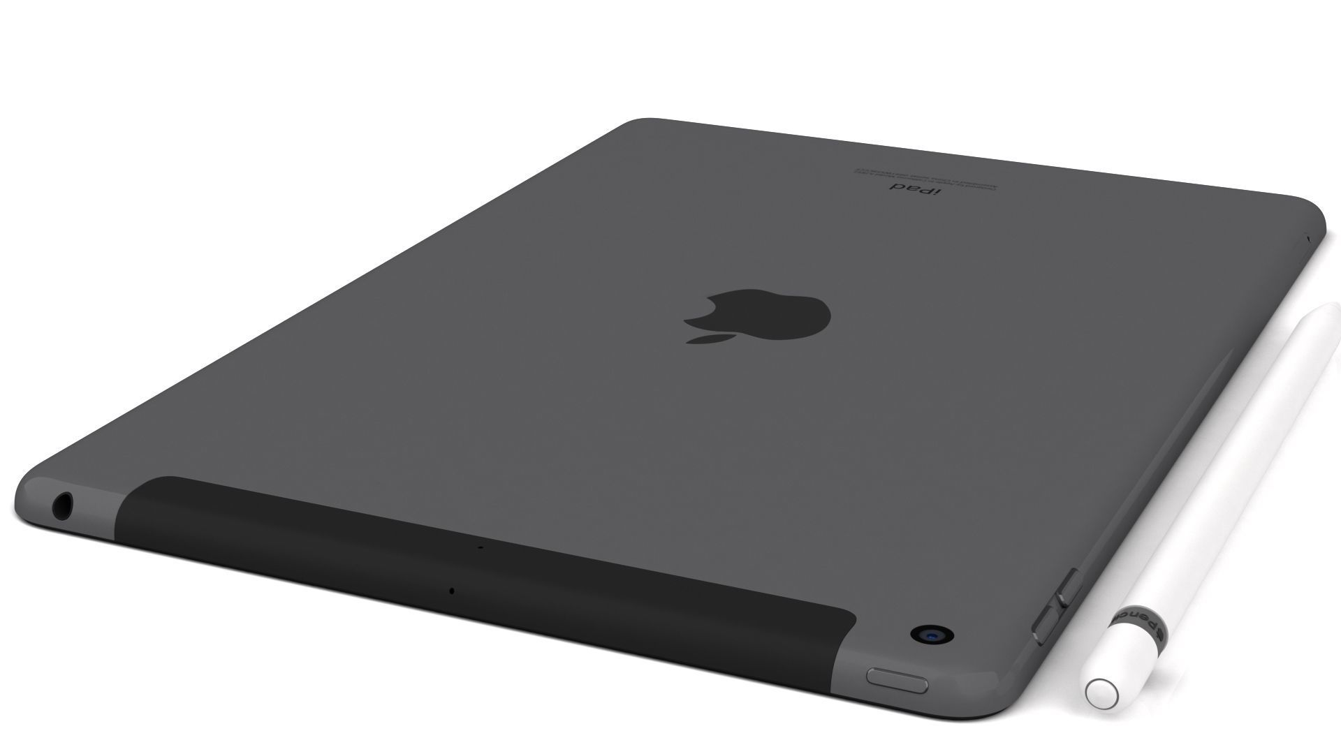 Apple iPad 10-2 2021 Space Gray 3D model_5
