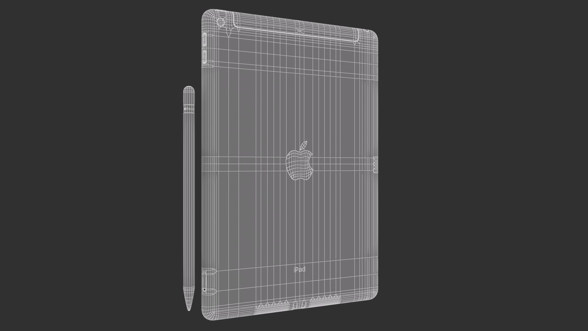 Apple iPad 10-2 2021 Space Gray 3D model_10
