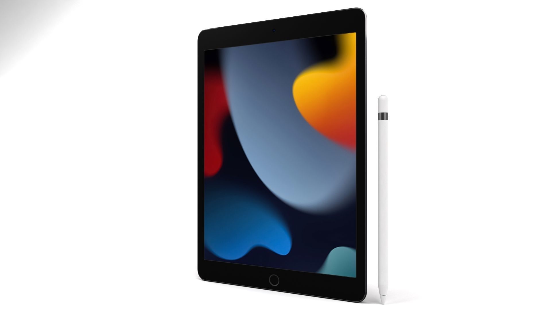 Apple iPad 10-2 2021 Space Gray 3D model_1
