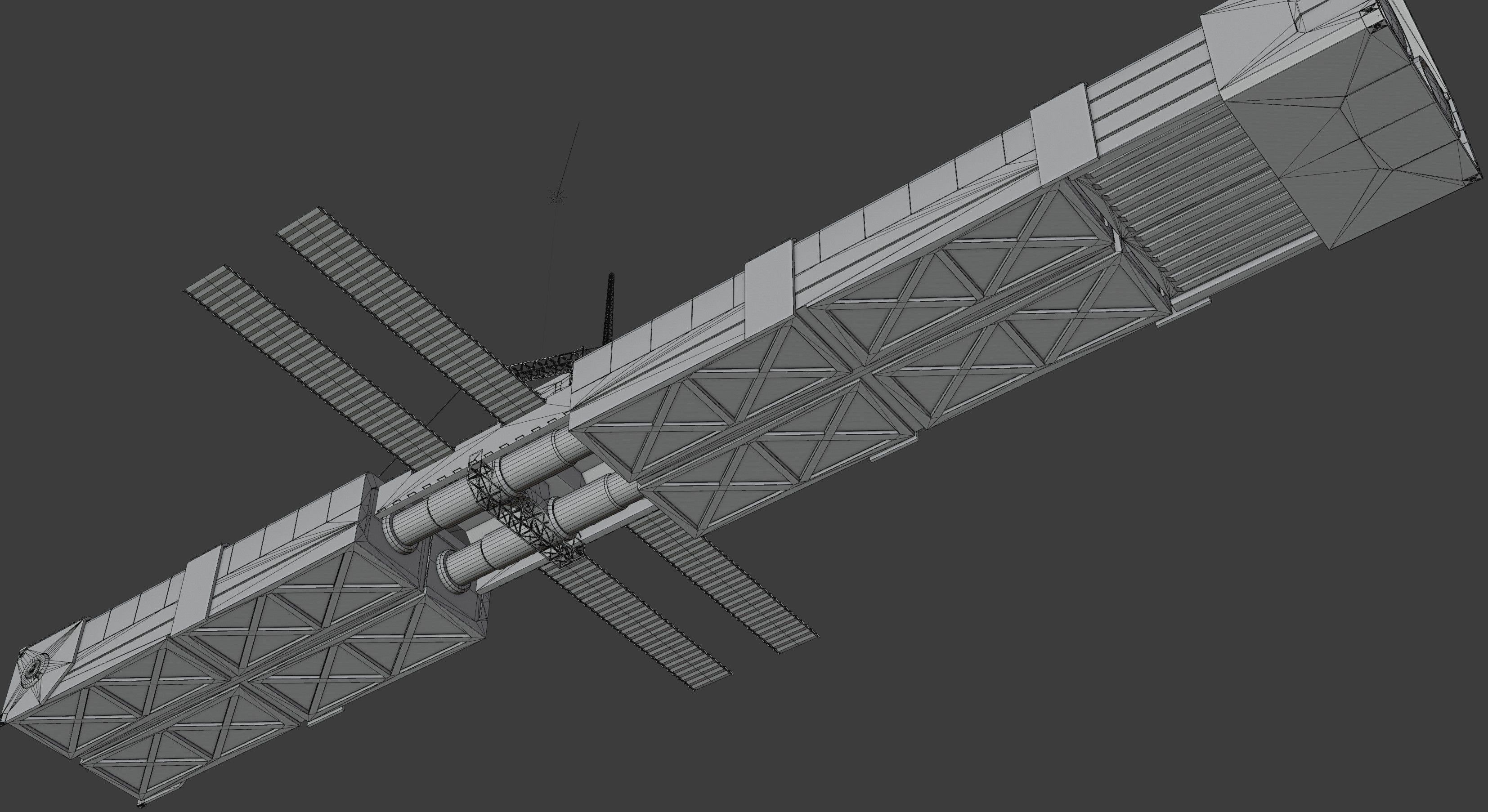 Freighter Spaceship 3D model_7