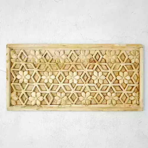 Old Sun Bleached Carved Panel