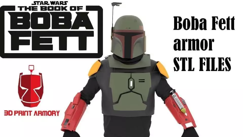 Boba Fett Armor as seen on the Book of Boba Fett 3D print model_0
