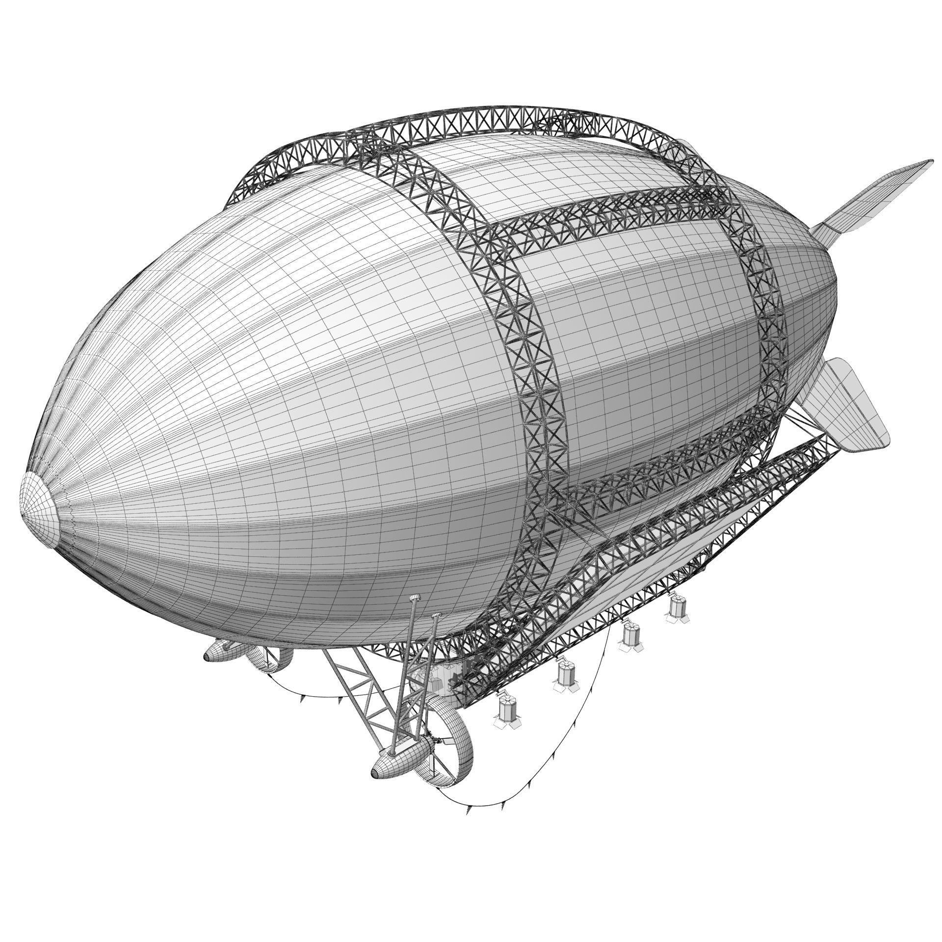 Advertising Zeppelin Pepsi 3D model_24