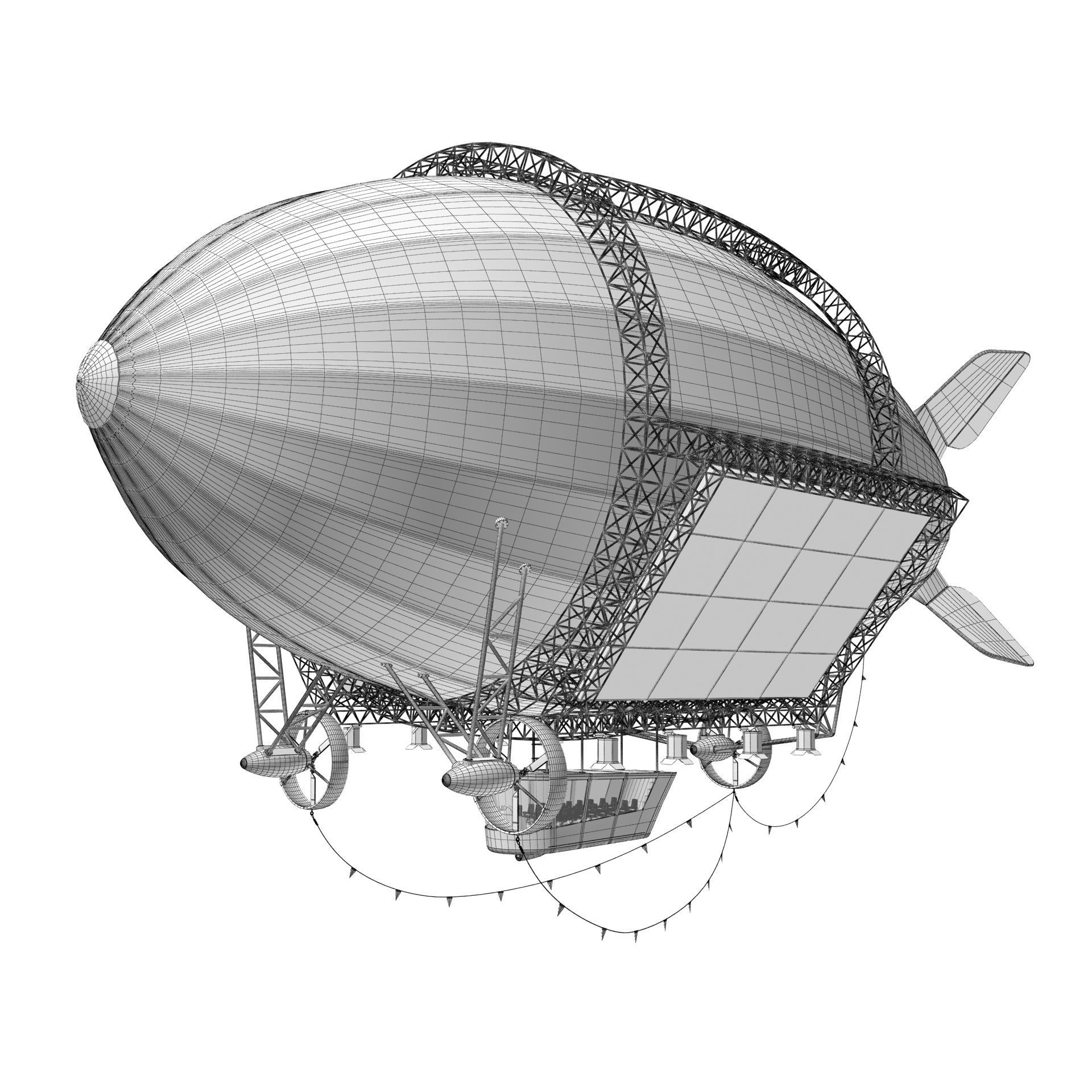 Advertising Zeppelin Pepsi 3D model_17