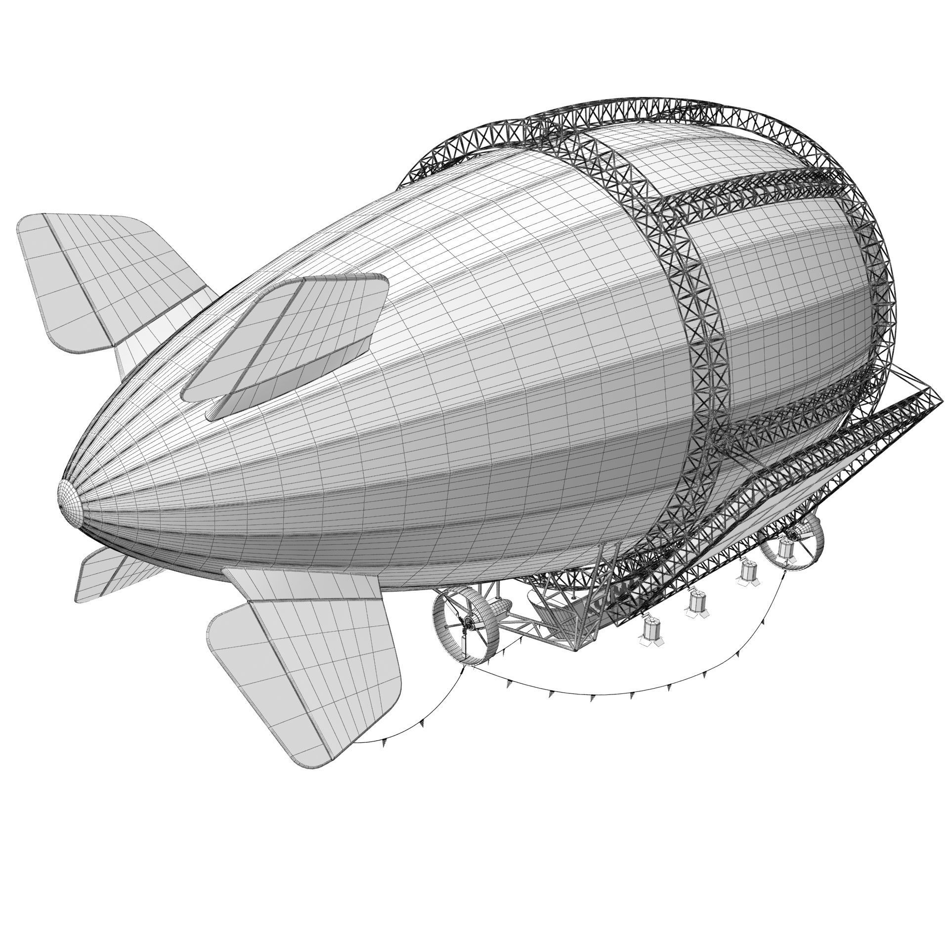 Advertising Zeppelin Pepsi 3D model_18