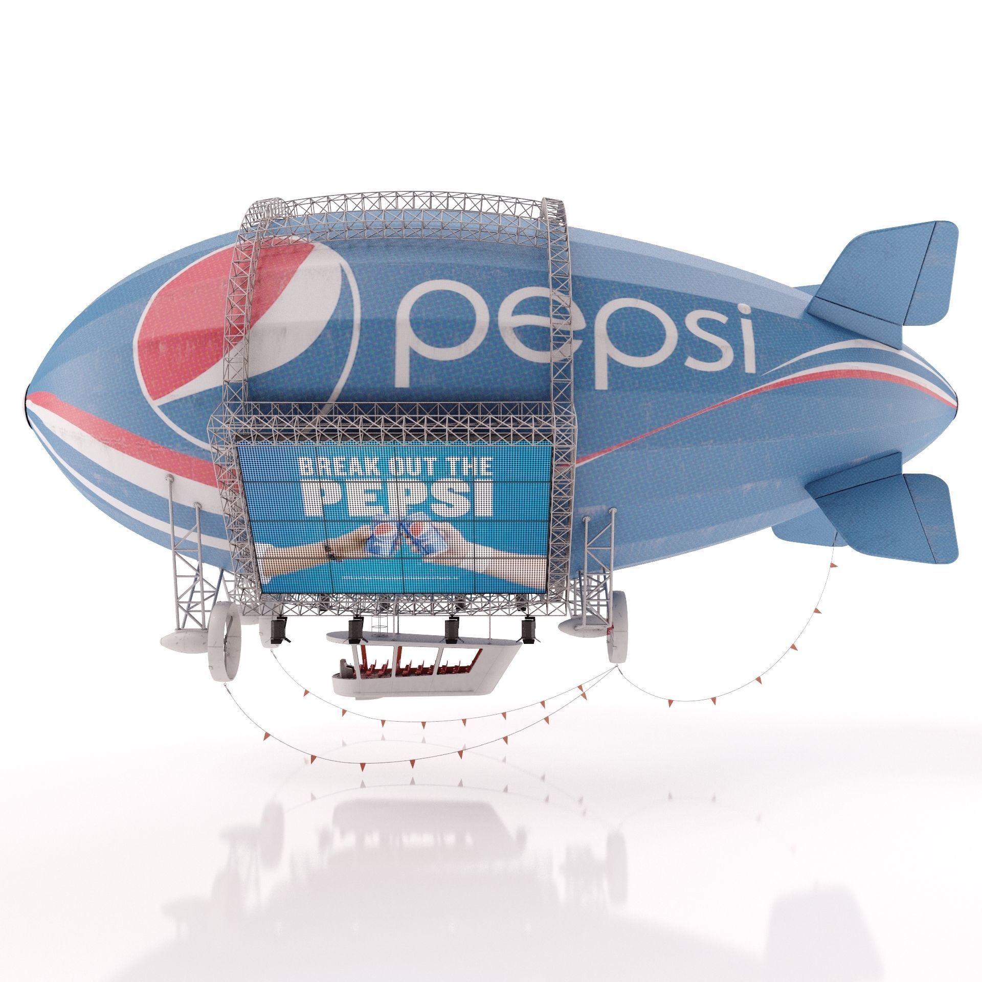 Advertising Zeppelin Pepsi 3D model_5