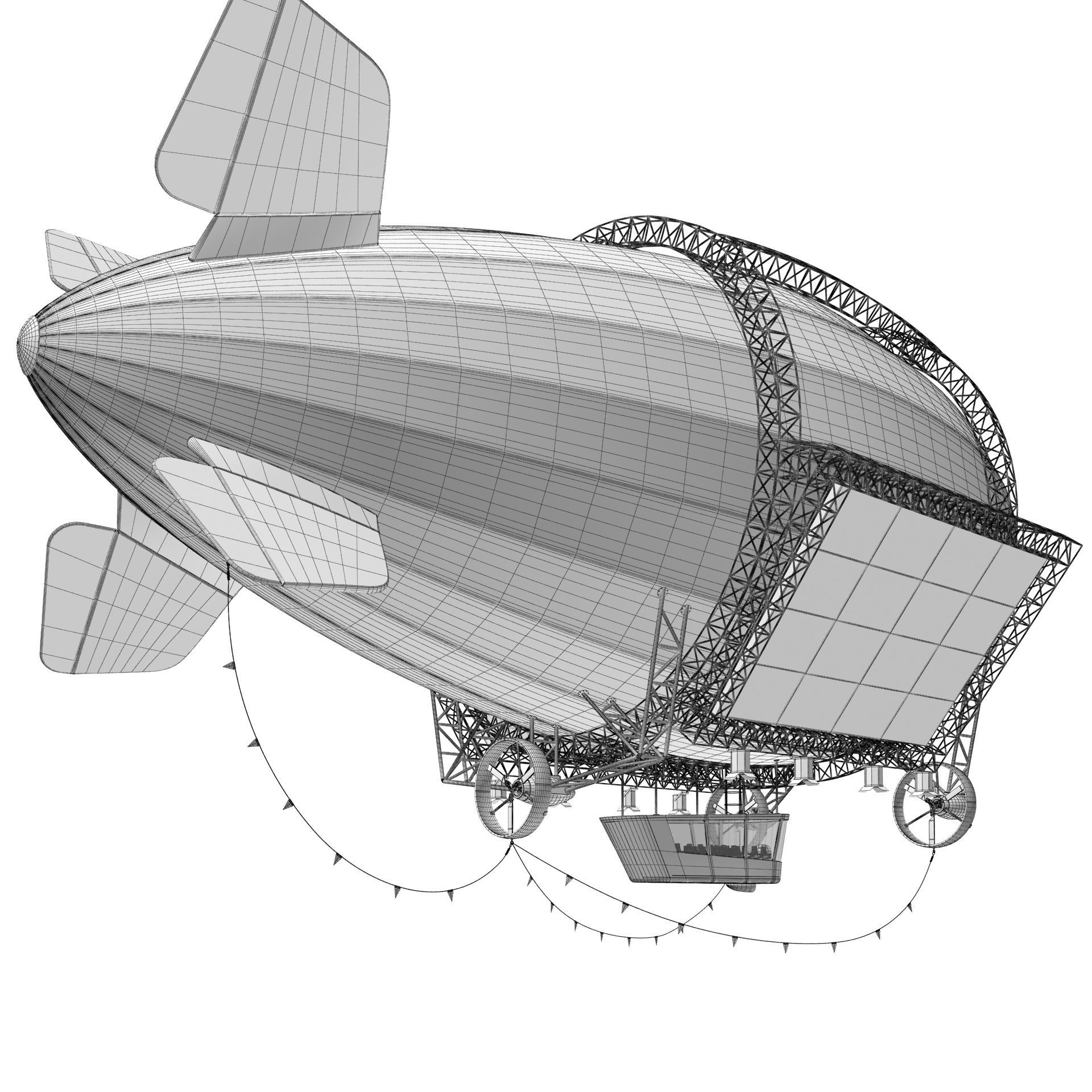 Advertising Zeppelin Pepsi 3D model_25