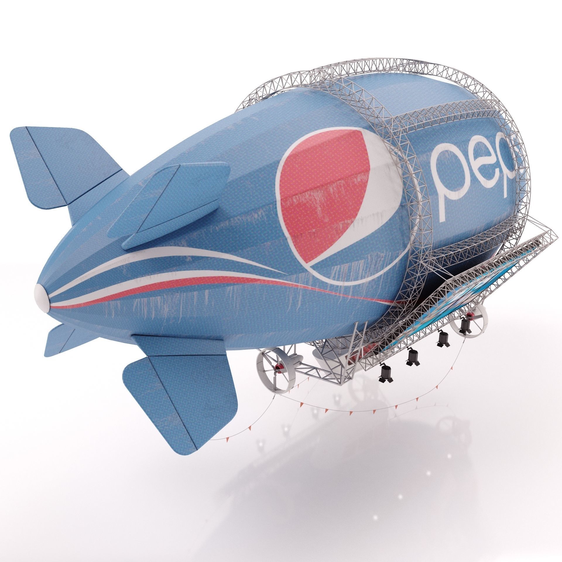 Advertising Zeppelin Pepsi 3D model_1