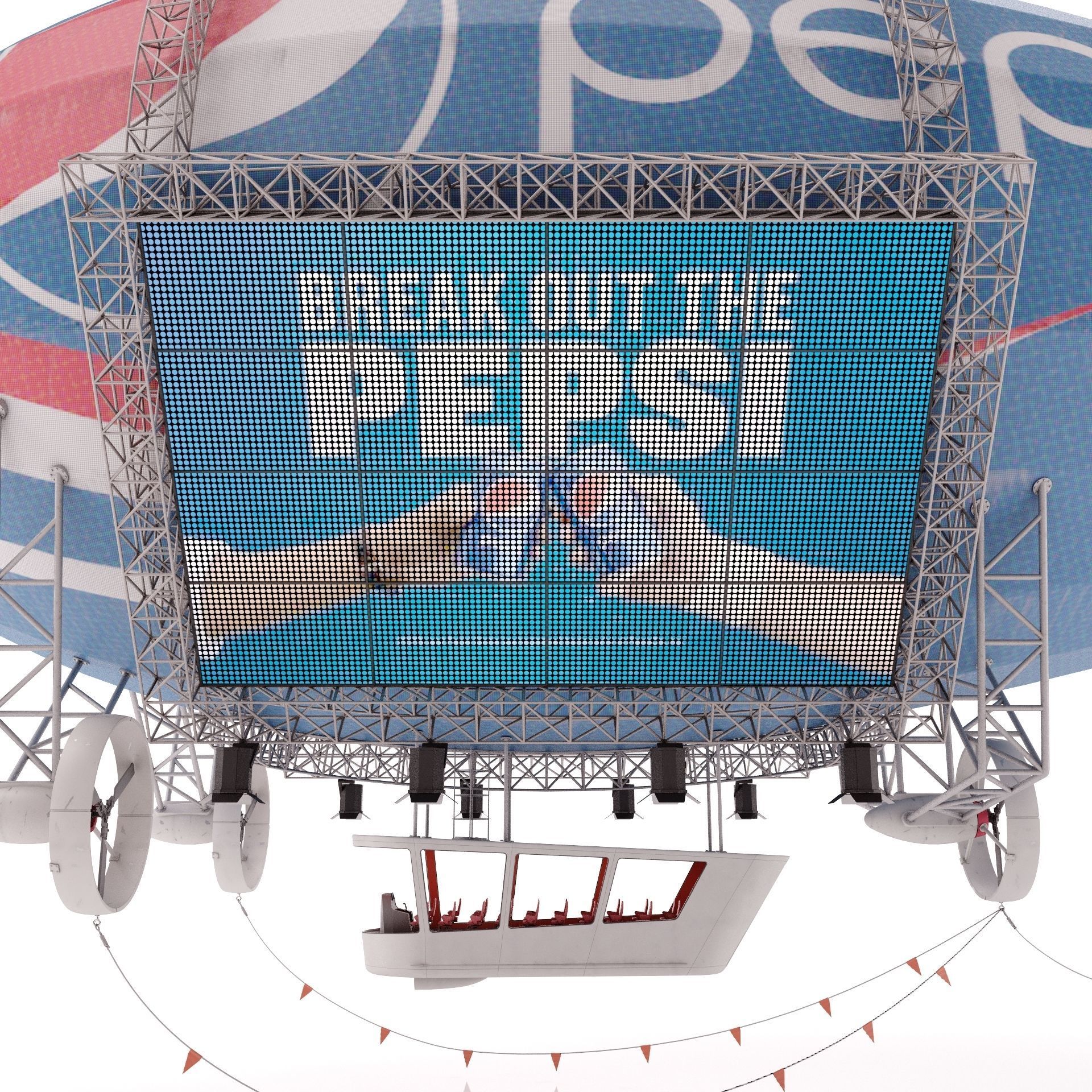Advertising Zeppelin Pepsi 3D model_9