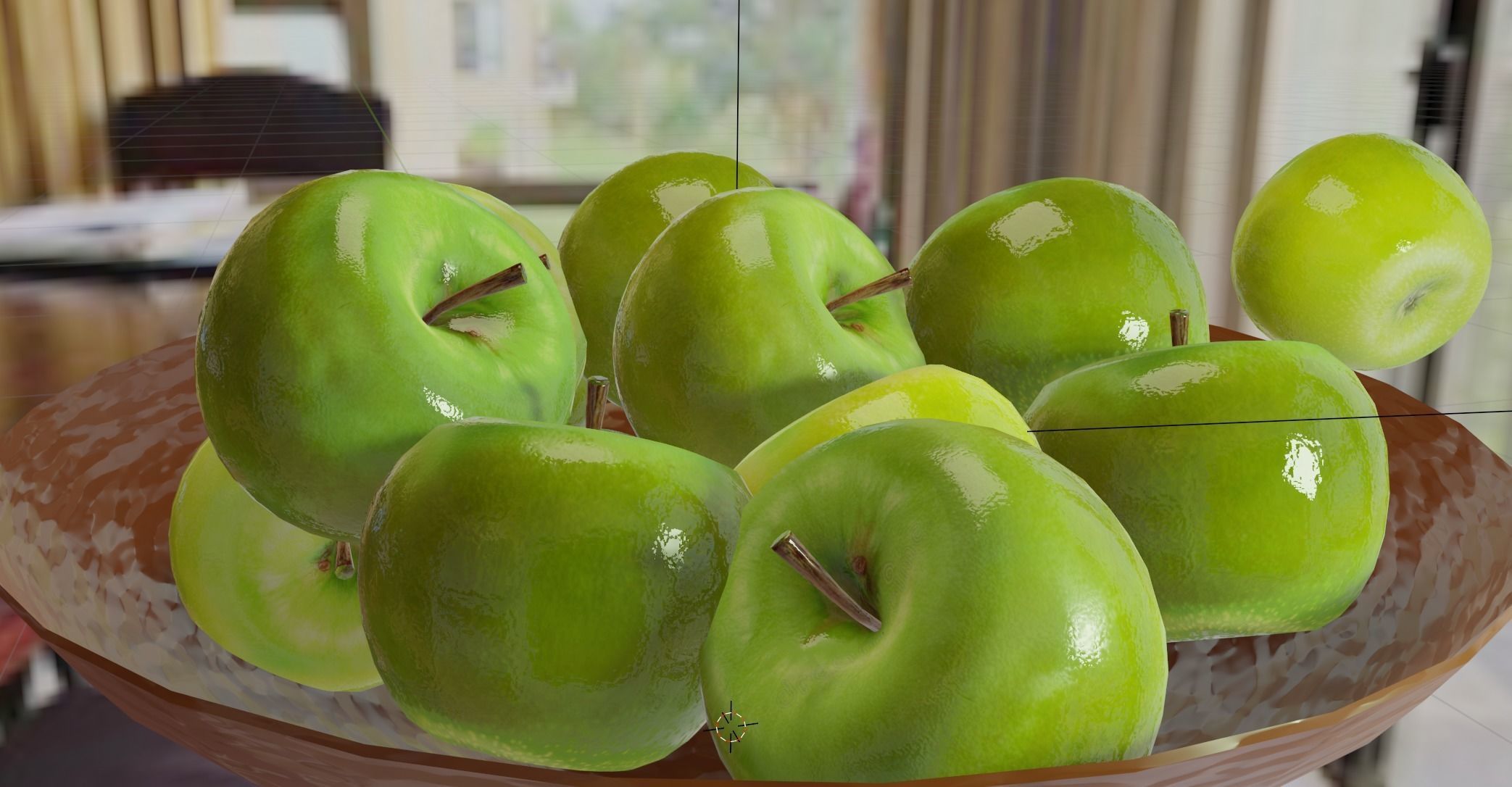 Realistic apples low-poly and low-price Low-poly 3D model_7