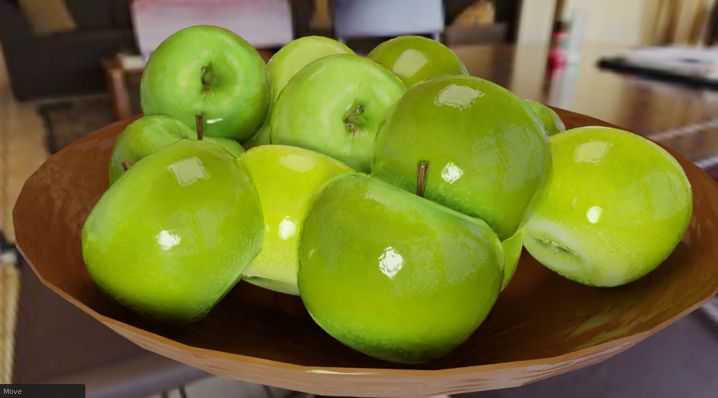Realistic apples low-poly and low-price Low-poly 3D model_10