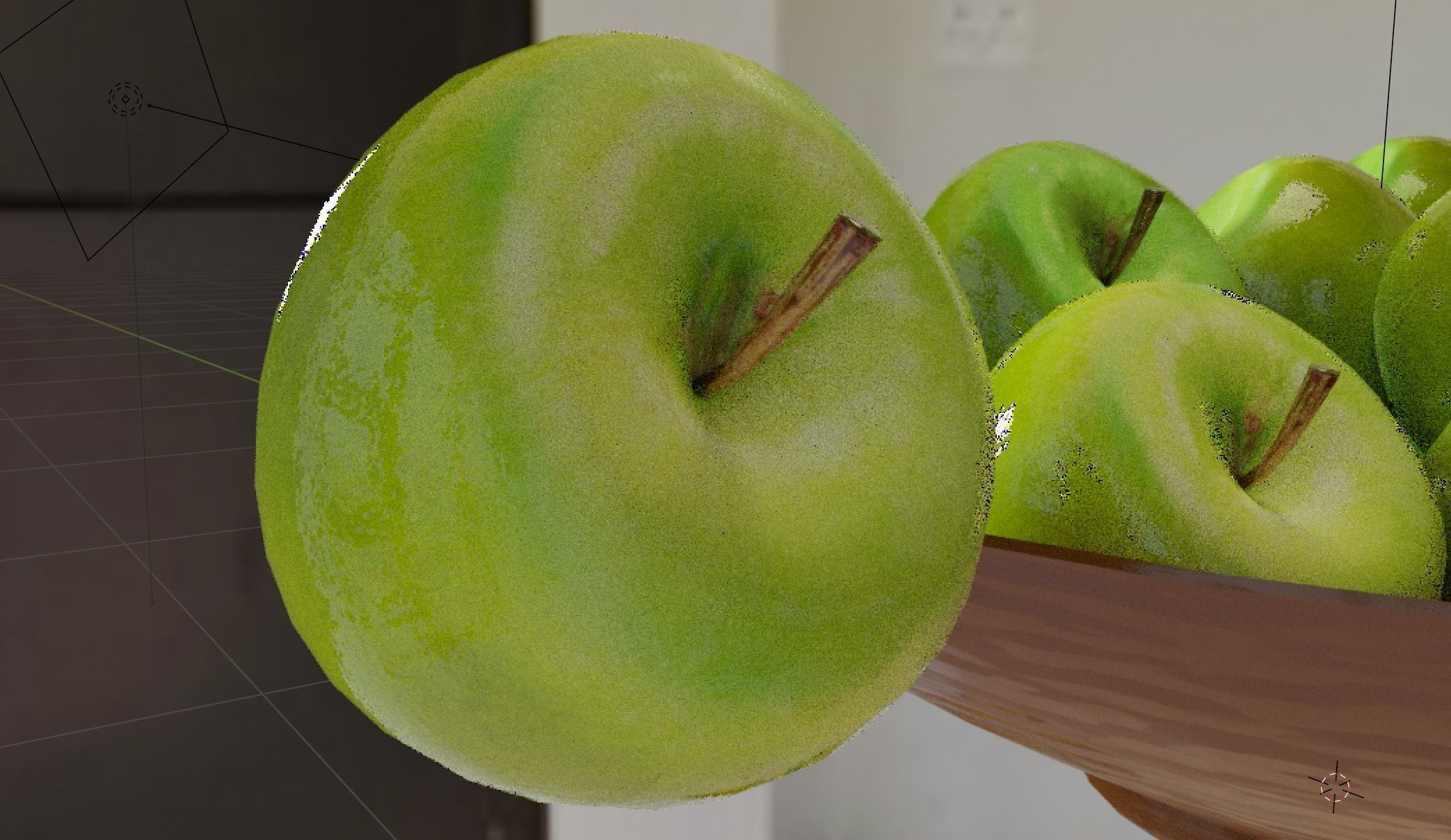 Realistic apples low-poly and low-price Low-poly 3D model_4