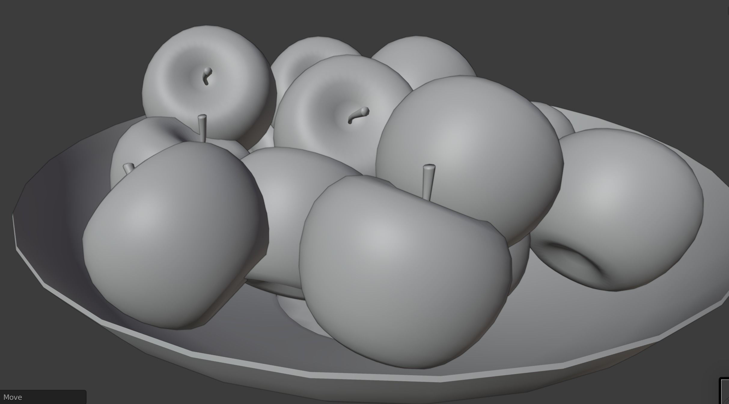 Realistic apples low-poly and low-price Low-poly 3D model_5