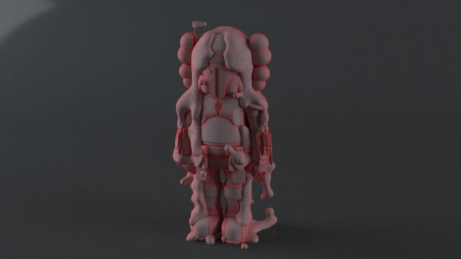 Kaws Star Wars Soldier 3D print model_6