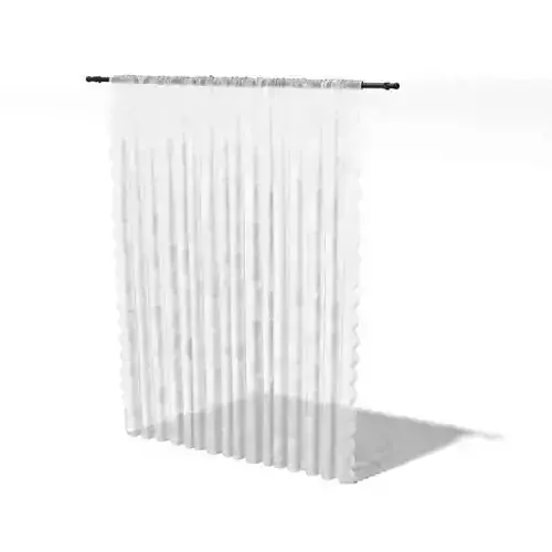 Semi Transparent Curtain 3D model