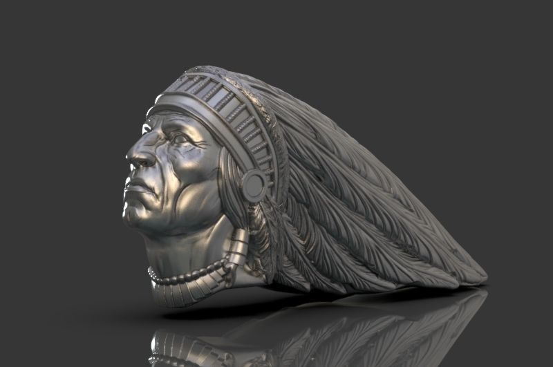Indian 3D model head 3D print model_2