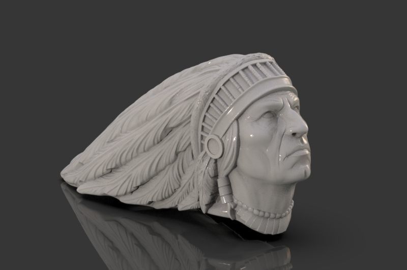 Indian 3D model head 3D print model_1