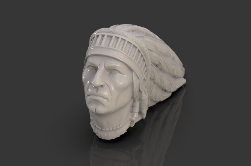 Indian 3D model head 3D print model_5