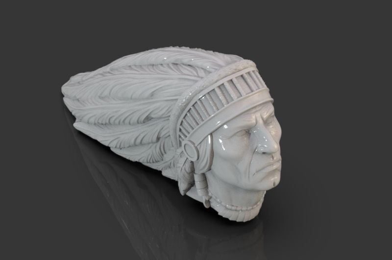 Indian 3D model head 3D print model_6