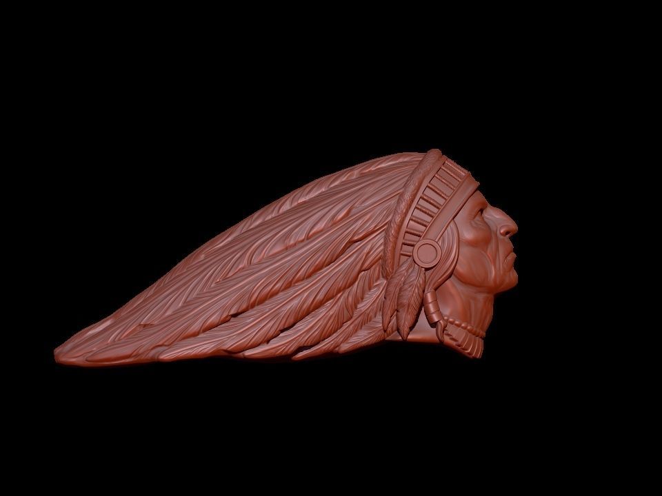 Indian 3D model head 3D print model_12