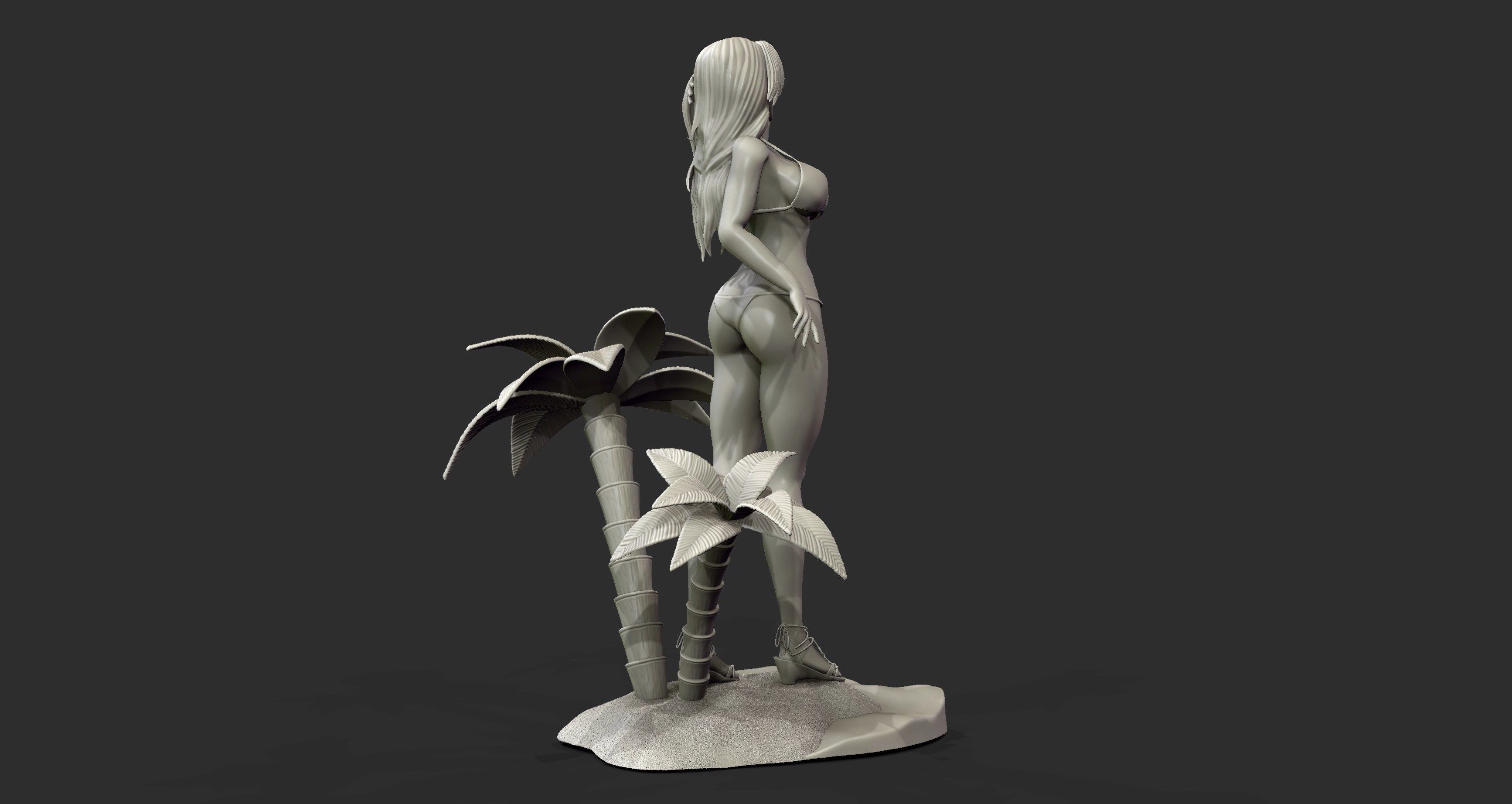 Bleach Rangiku Matusmoto beach Swimsuit  3d Print figure statue 3D print model_12