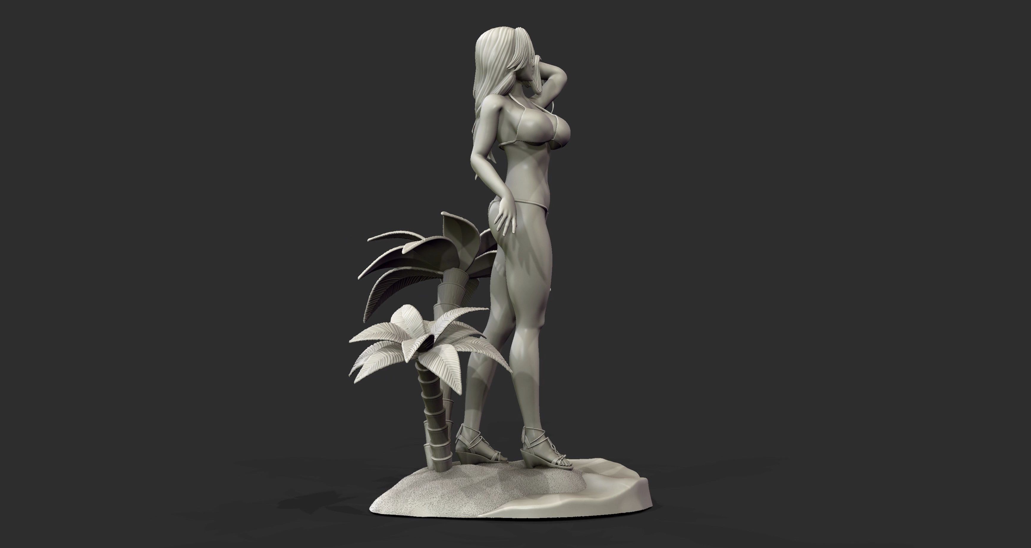 Bleach Rangiku Matusmoto beach Swimsuit  3d Print figure statue 3D print model_14